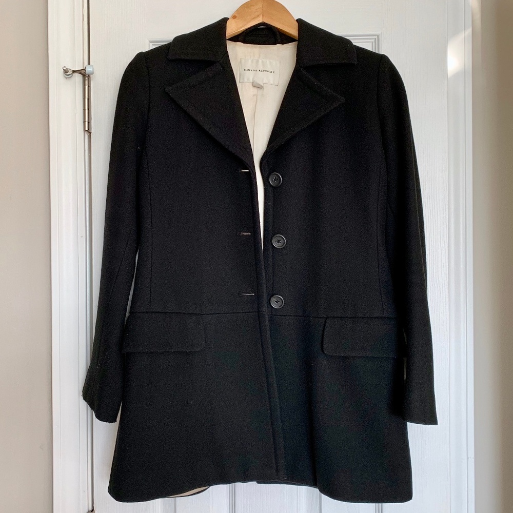 Banana Republic Wool Peacoat - XS